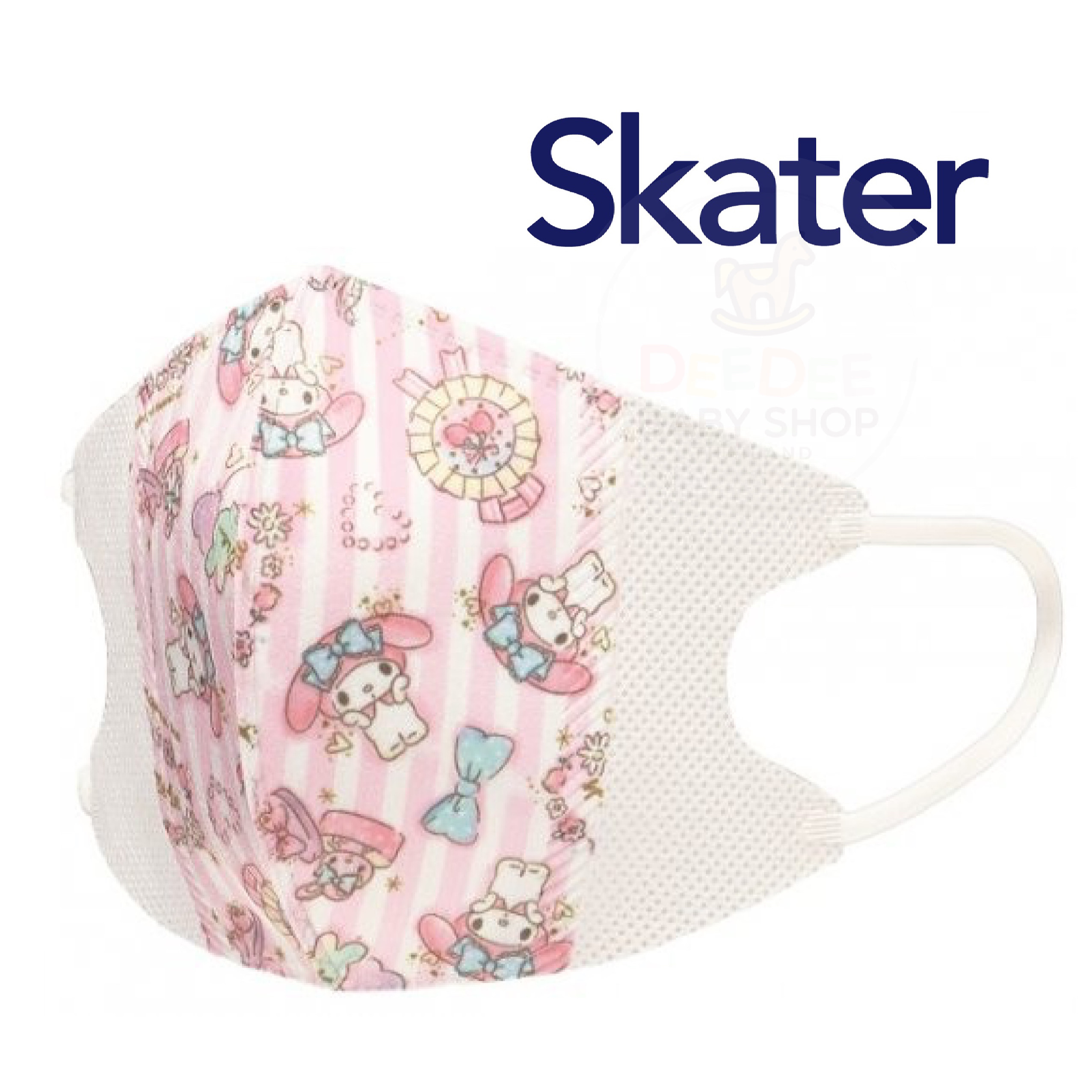 หน้ากากอนามัยสำหรับเด็ก Skater Sanrio My Melody 3D Mask for Children (Pack of 10)