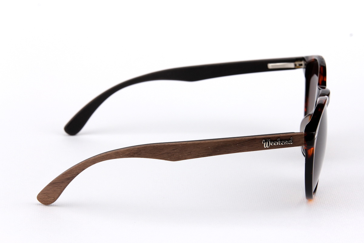 แว่นกันแดดขาไม้ Weekend Duet Collection Seoul Havana (Dark)