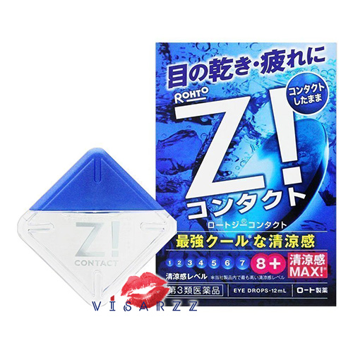 (Level 8+ for Contact) Rohto Z! Refresh Your Eyes Max น้ำยาหยอดตาญี่ปุ่นสำหรับคอนแทกเลนส์ ความเย็นที่ระดับ 8+ ให้ความสดชื่นอย่างที่ไม่เคยเป็นมาก่อน ช่วยให้หายจากอาการล้า ง่วงนอน และพร่ามั่วจากการใช้สายตา