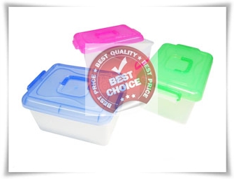 P05769 กล่องฝาล๊อค เกรดเอ สีหวาน (กว้าง 15 xยาว 22 x สูง 11.5 ซม.) No.191 (ราคาส่งต่อ 1 มัด :5 โหล: 60 ใบ)