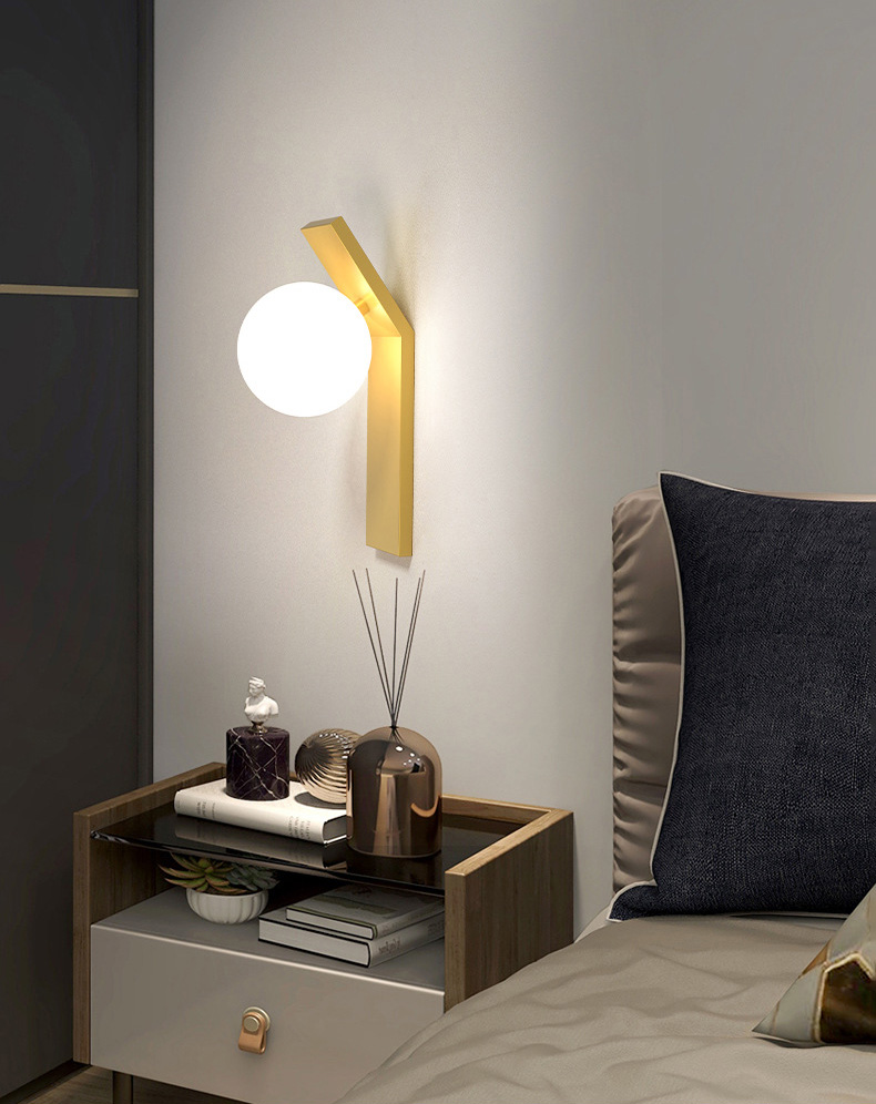 โคมไฟติดผนังภายในสไตล์โมเดิร์นโป๊ะกลม [DY-HY080B]