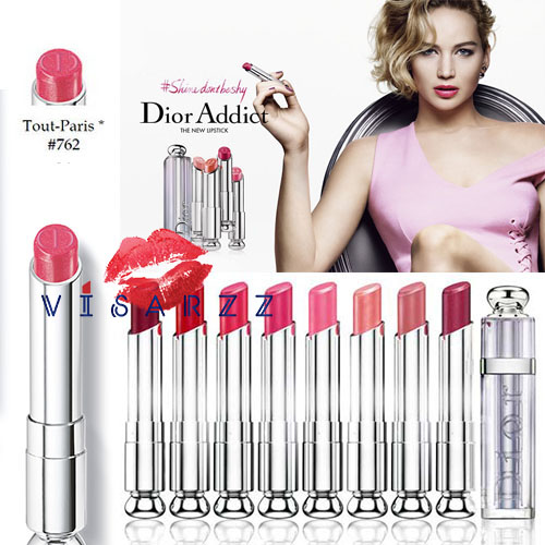 (Tester ฝาขาว No Box ราคาพิเศษเนื่องจากลิปมีรอยฝาที่ผิวนิดนึงค่ะ) Dior Addict Lipstick 3.5g # 762 Tout-Paris สินค้าขนาดปกติ