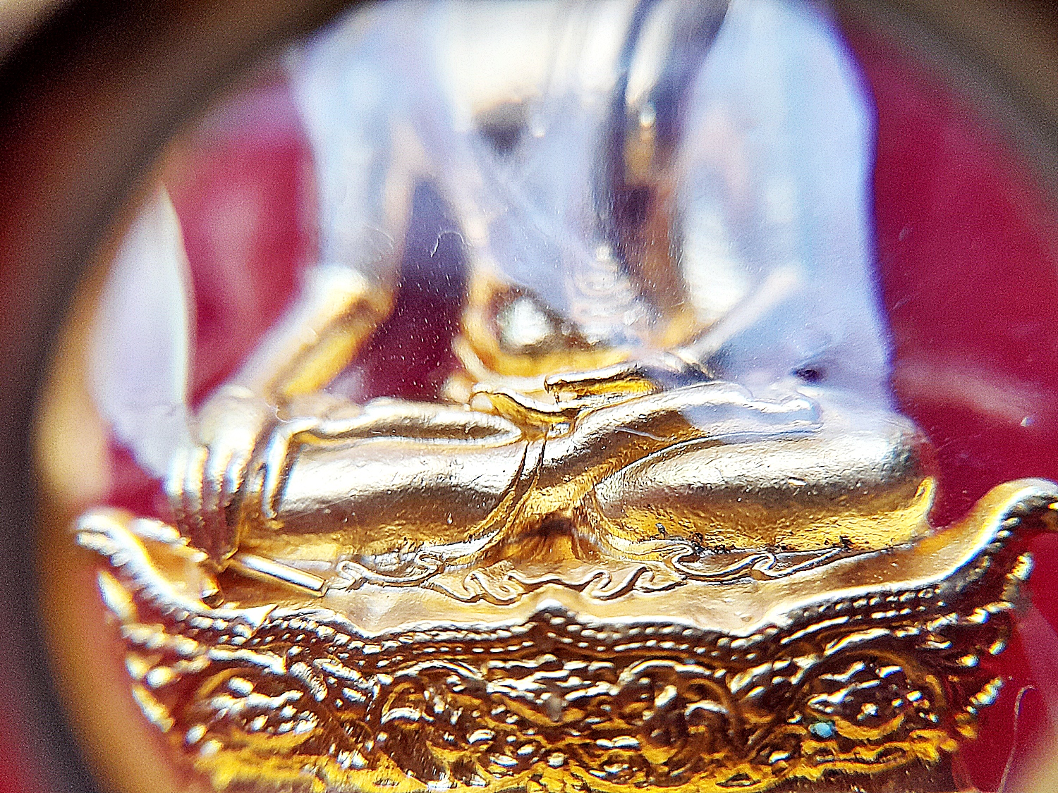 รูปหล่อ หลวงพ่อหายโศก(พระหายโศก) (ขนาดบูชา หน้าตัก1นิ้ว) เนื้อทองเหลืองปัดเงา ปี2561