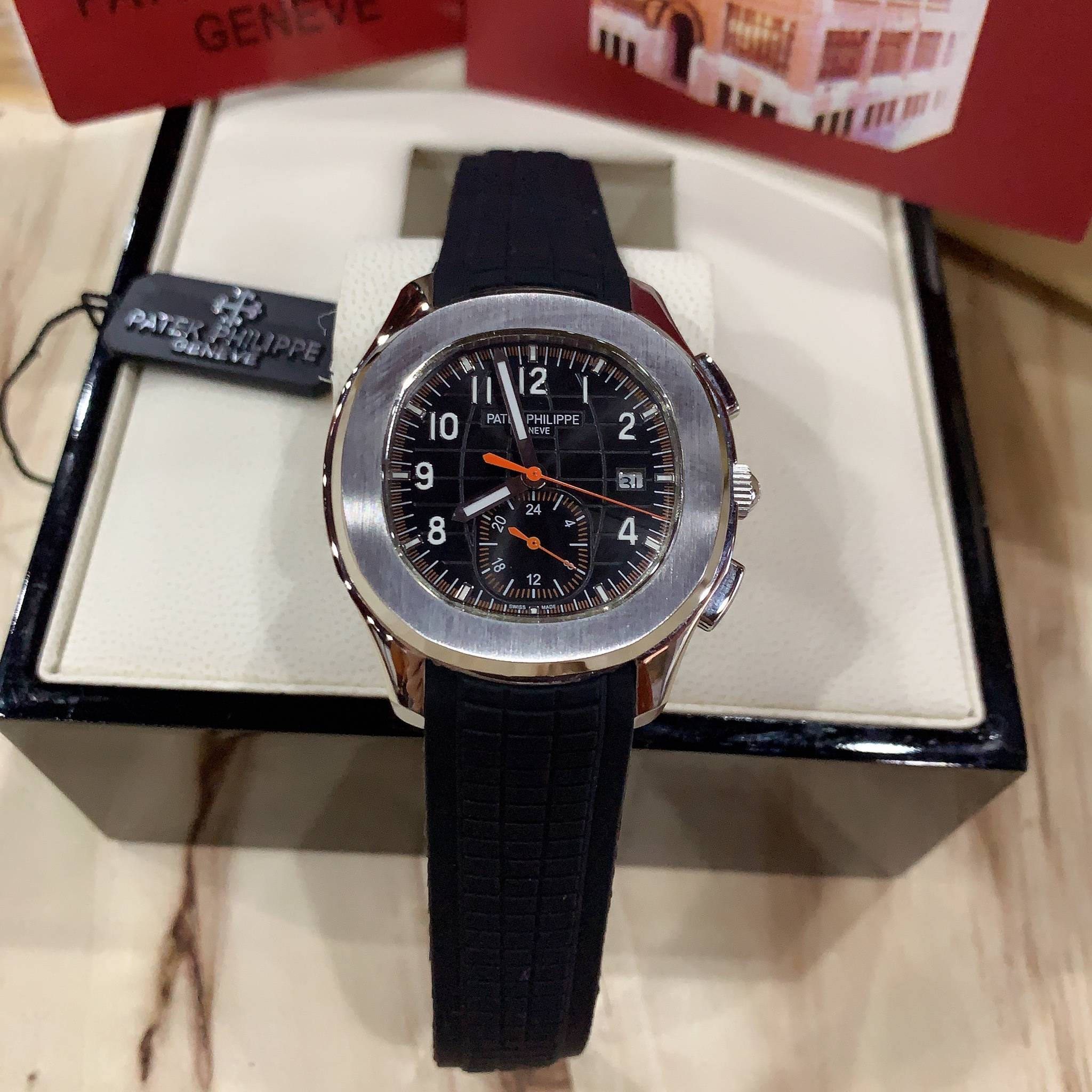 นาฬิกา Patek Philippe Aquanaut Mirror Swiss หน้าปัดดำ
