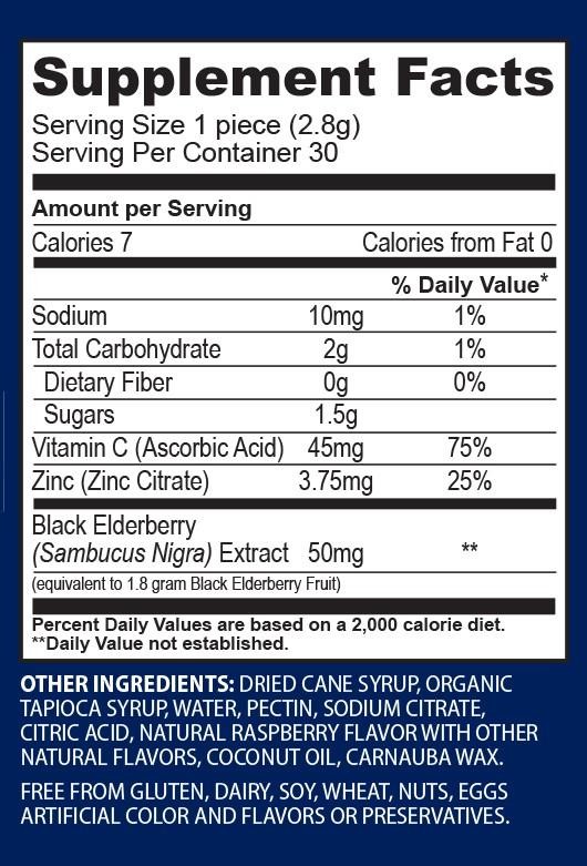 วิตามินเสริมภูมิคุ้มกันชนิดกัมมี่ Sambucol Black Elderberry Gummies