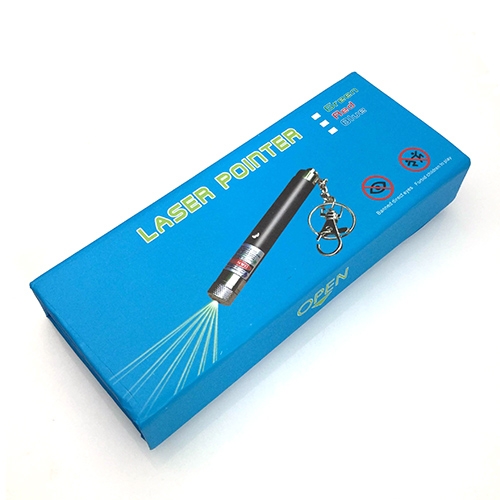 ปากกาเลเซอร์ แสงสีเขียว ความยาวคลื่น 532 nm+10 (สีเงิน)