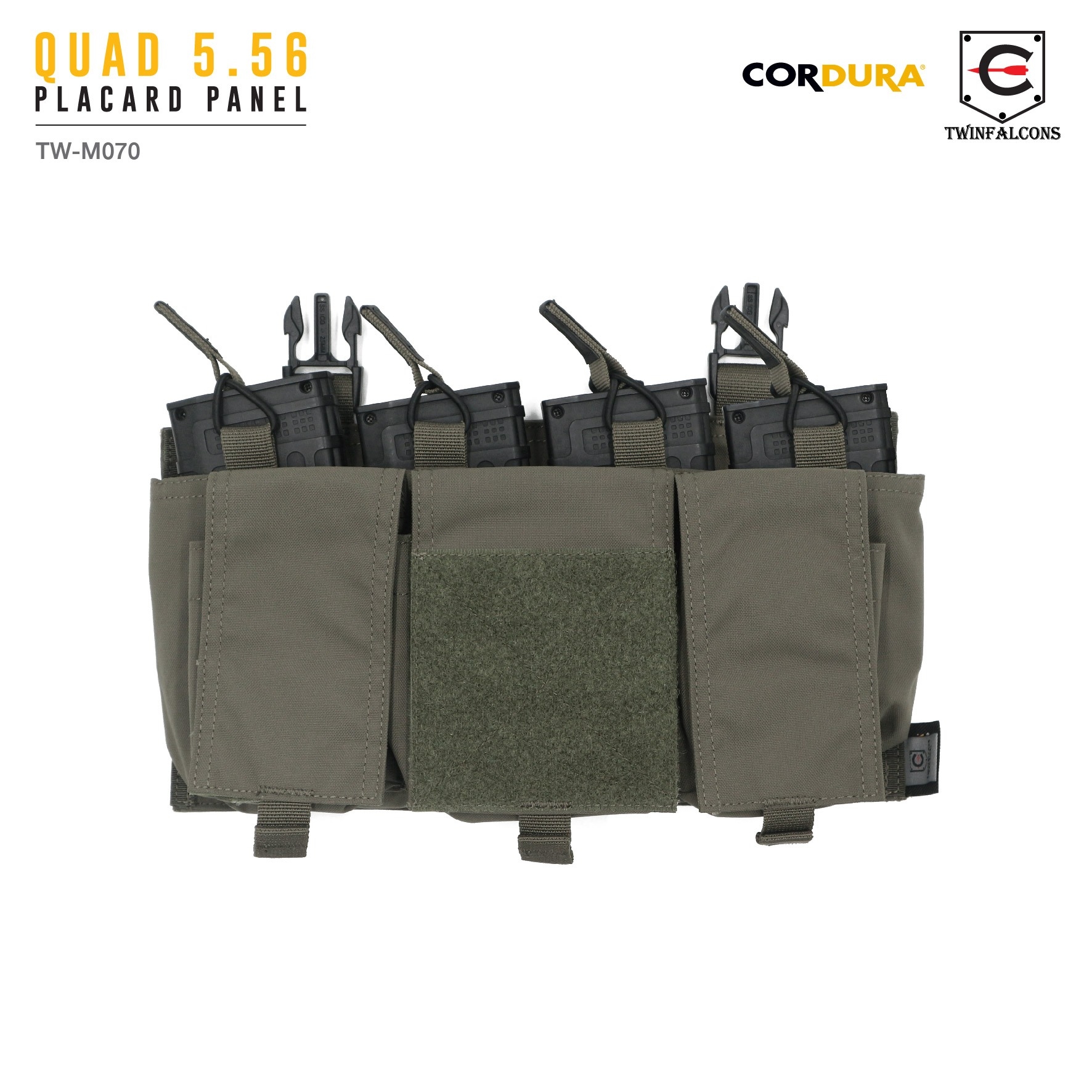 ซองแม็กกาซีน Quad 5.56 Placard Panel ( Twinfalcons ) [ TW-M070 ] (K1890)