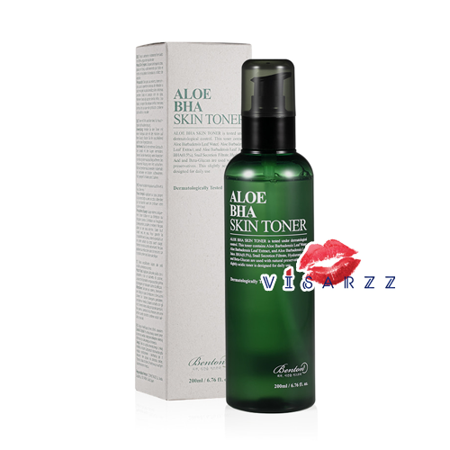 (Exp 5/23 ของแท้ ฉลากไทย) Benton Aloe BHA Skin Toner 200mL โทนเนอร์เบนตัน ขวัญใจสู้สิว มีส่วนผสมของ 0.5% BHA เหมาะกับผู้มีปัญหาสิวหัวดำ และสิวอุดตัน พร้อมบำรุงผิวเพิ่มความชุ่มชื้นได้อย่างเต็มที่ด้วย 80% Aloe Vera Leaf ปราศจากการแต่งสี ปราศจากน้ำหอม ใช้ได