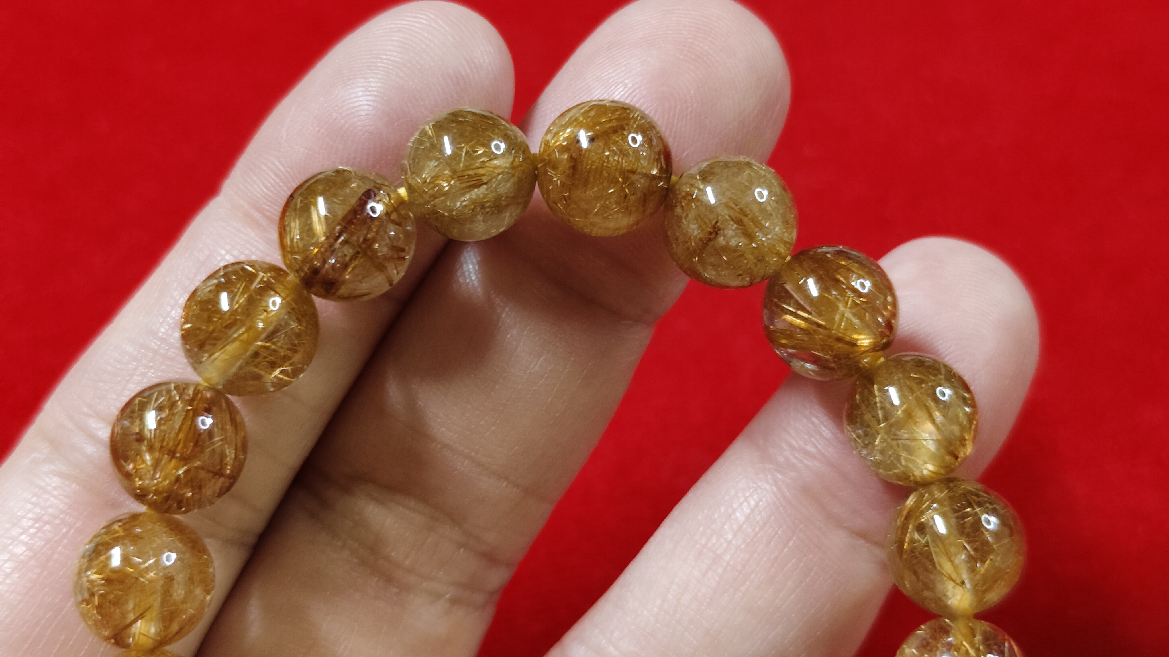 #ข้อมือหินไหมนาค รหัสbh-0054