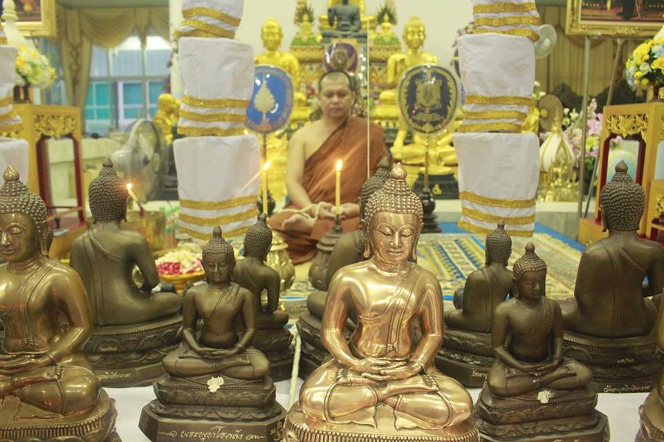 รูปหล่อ พระพุทโธคลัง แม่ชีบุญเรือน วัดอาวุธ (เนื้อโลหะ หน้าตัก 7 นิ้ว) ปี2561 #รับประกันแท้