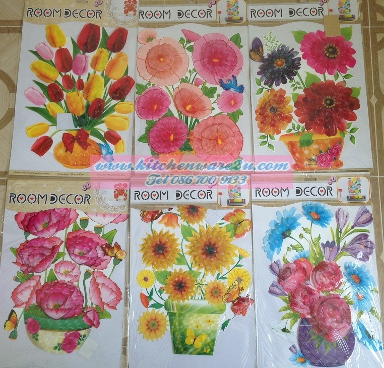 P09375 สติ๊กเกอร์ 3 มิติ (30*40 cm) ตกแต่ง (ราคาส่งต่อ 1 โหล:12 ชุด) 180 บ/โหล ส่ง 15 บาท ขายส่งทุกอย่าง 20 บาท