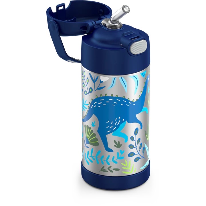กระติกน้ำสเตนเลสรักษาอุณหภูมิ Thermos Dinosaur Kingdom FUNtainer Vacuum Insulated Stainless Steel Bottle 12OZ with Bali Handle