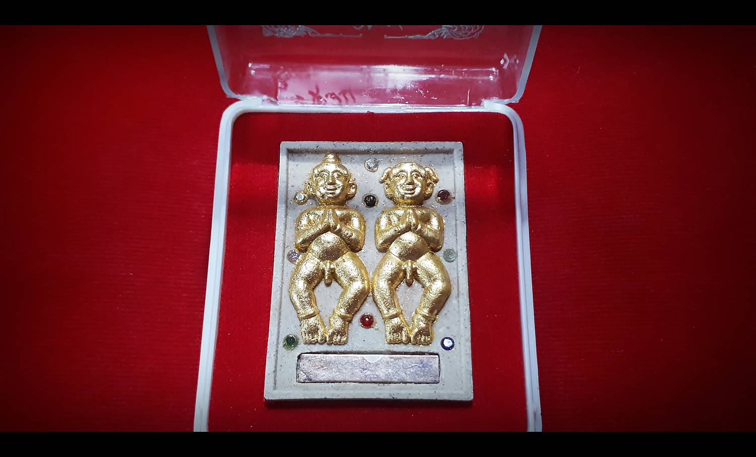 กุมาร รักยม ไอ้จุก ไอ้แกละ เนื้อผง - หลวงพ่อนพวรรณ วัดเสนานิมิตร จ.อยุธยา