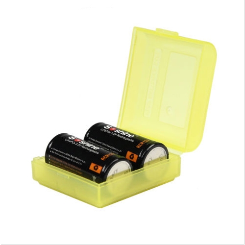 แบตเตอรี่ Soshine LiFePO4 RCR123 3.0V 600mAh Rechargeable Batteries มีวงจรป้องกัน (1แพคมี 2ก้อน/ราคาต่อแพค)