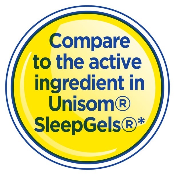 วิตามินเสริมการนอนหลับสำหรับเด็กโตและผู้ใหญ่ Equate Maximum Strength Sleep-Aid SoftGels (100 SoftGels)