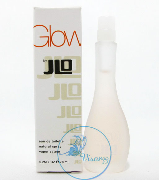 JLo Glow by JLo EDT Natural Spray 7.5 mL น้ำหอมรุ่นแรกของสาว Jennifer Lopez มีกลิ่นแนว Floral โดยกลิ่นนี้จะให้ความรู้สึกสะอาด สดชื่นและเซ็กซี่