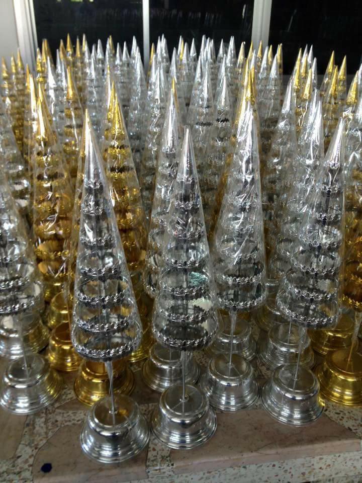 ฉัตร 9 ชั้น (ฉัตร เงิน ทอง วัสดุไฟเบอร์ fiber)