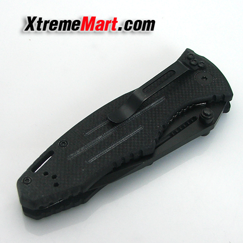 มีดพับ Blackhawk Hornet II, Black G-10 Handle Black Blade Plain Edge