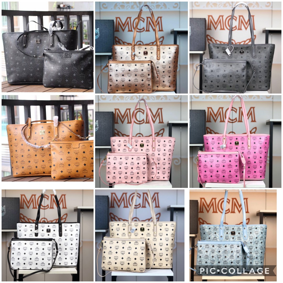 กระเป๋า mcm shopping bag 35x28cm