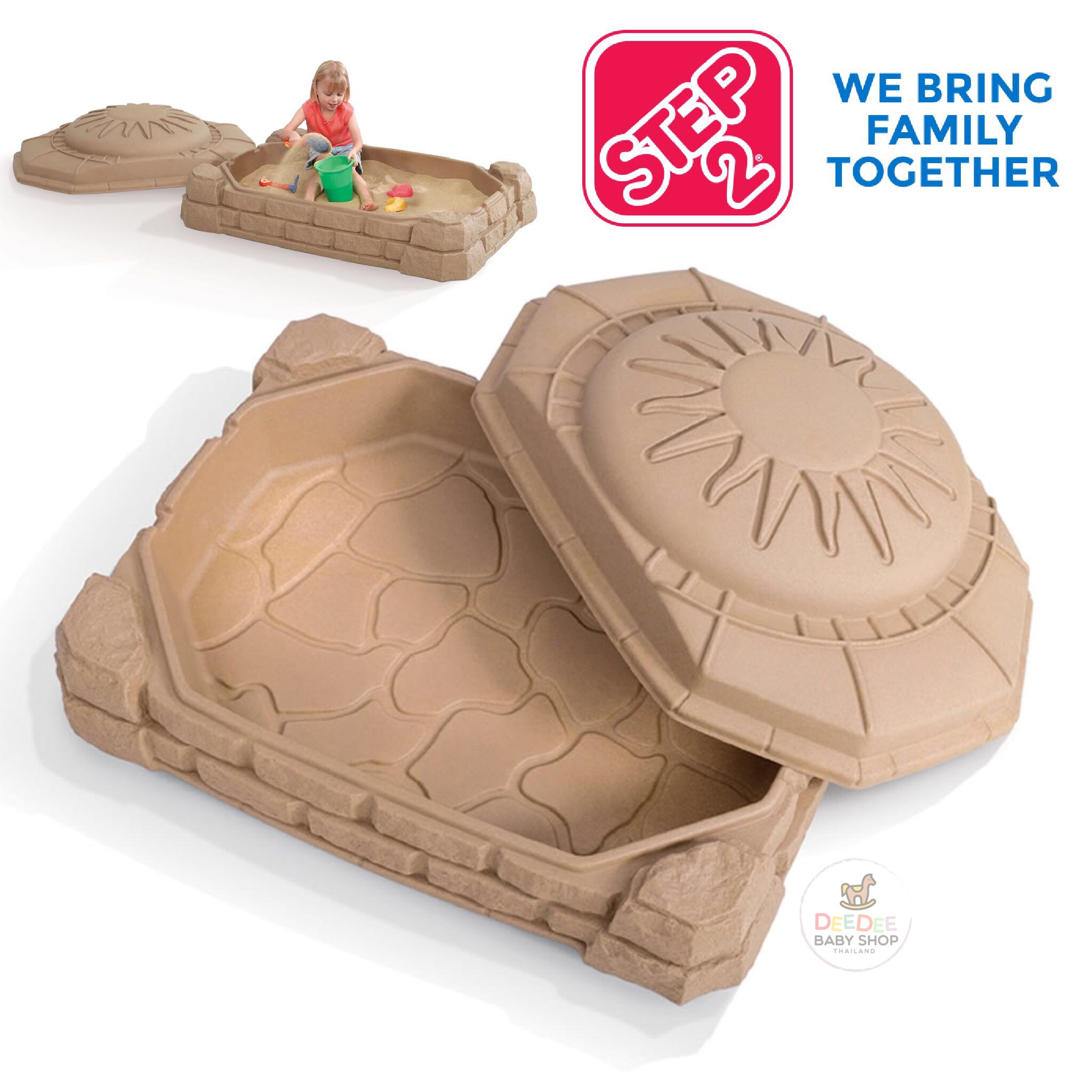 กล่องเก็บทรายพร้อมฝาปิด Step2 Naturally Playful Sandbox