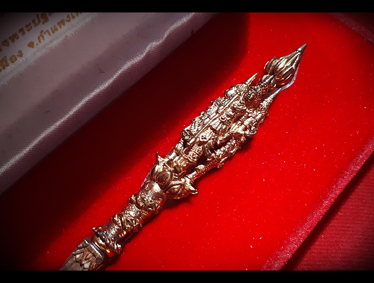 พระขรรค์โสฬส ศรีสรรเพชญ์ ที่๑ (ด้ามท้าวมหาราช ทั้ง4องค์ ท้าวจตุโลกบาล) (เข้าพิธีปลุกเสกมีดหมอเพชราวุธ วัดท่าขนุน ปี2558) #รับประกันแท้