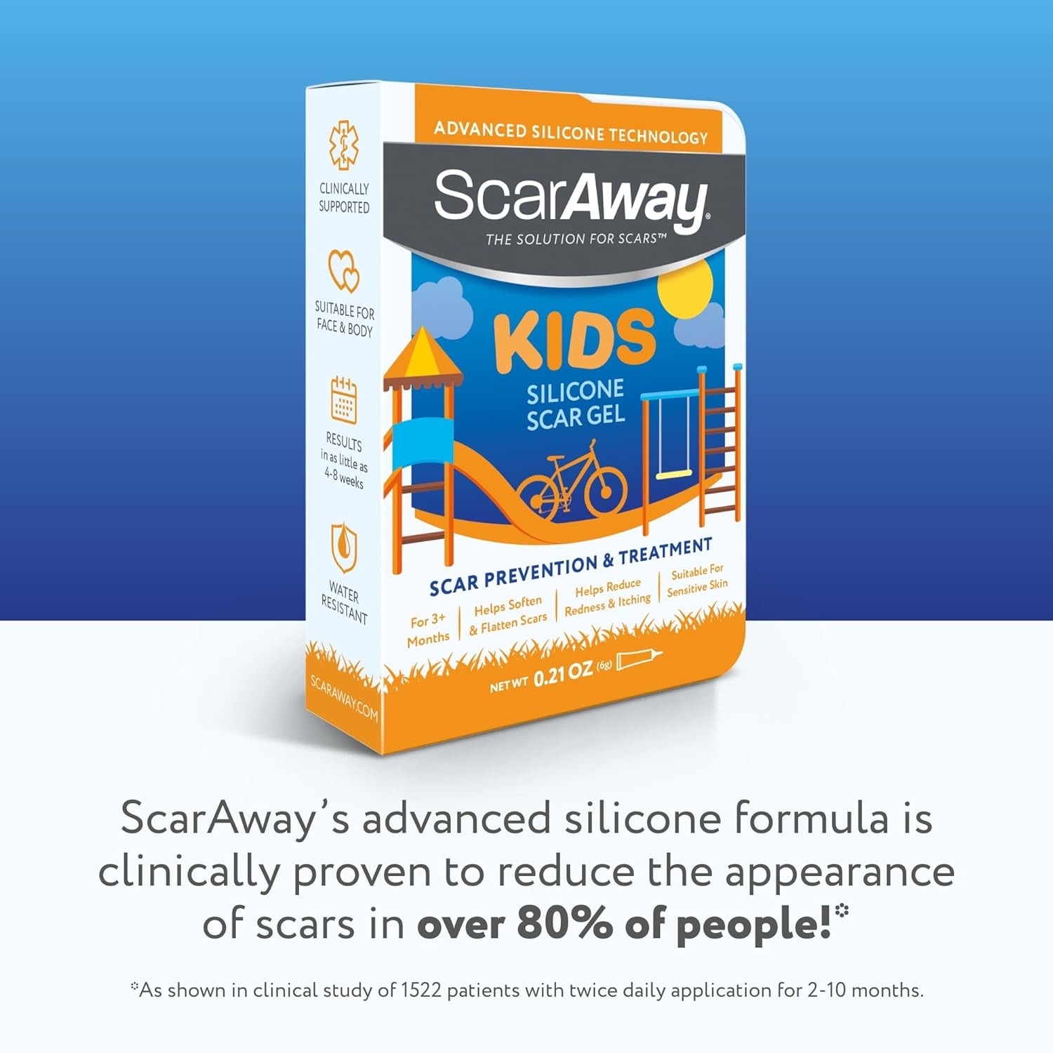 เจลซิลิโคนลดรอยแผลเป็นสำหรับเด็ก ScarAway Silicone Scar Gel for Kids (6g)