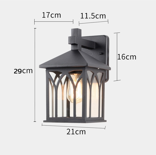 โคมไฟติดผนัง Continental สีดำ [ST-3608]