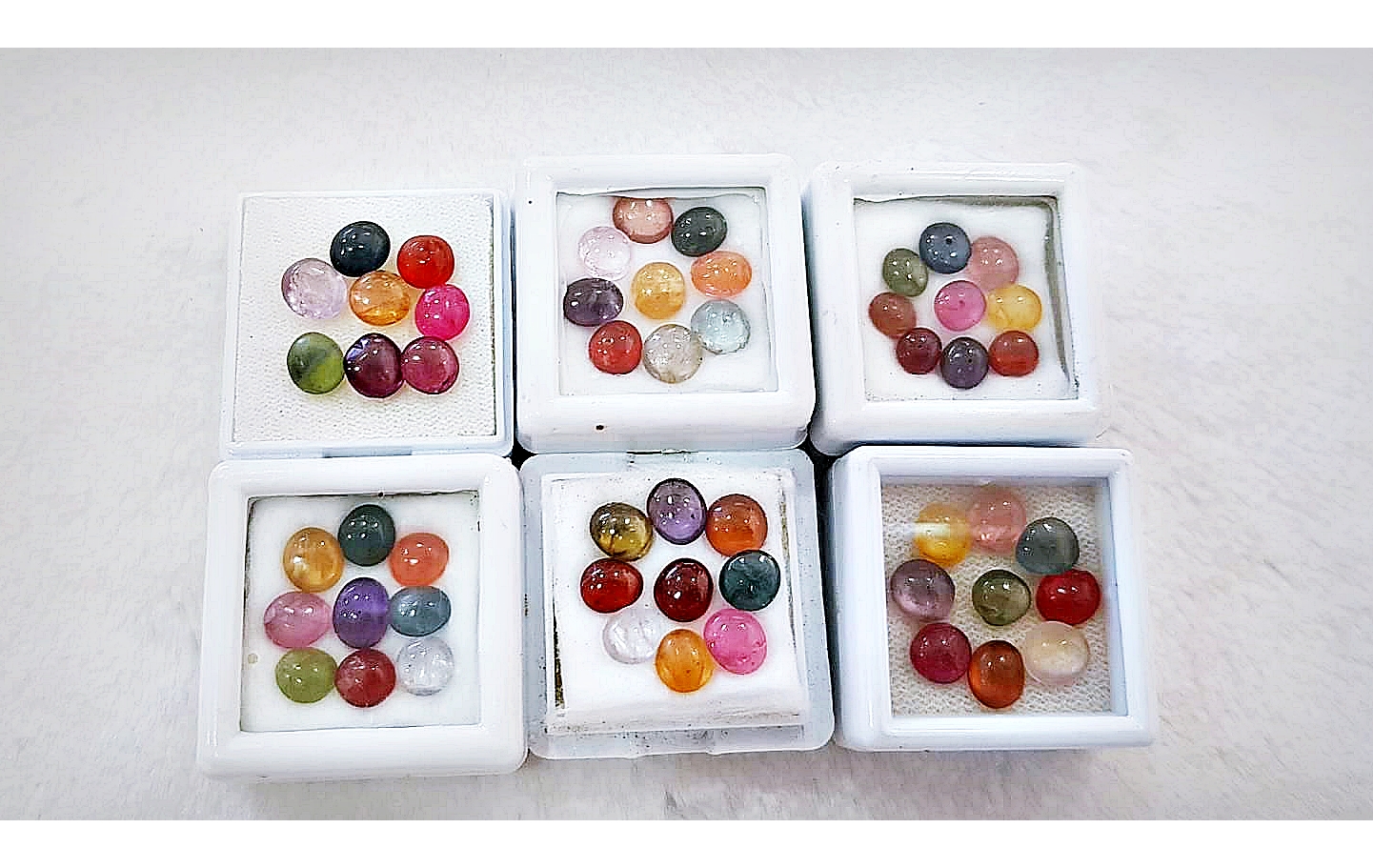 พลอยนพเก้า (9เม็ด 9สี เม็ดละ 1 สี) หินมงคล พลอยมงคล ของแท้ เกรดดีนำเข้าจากพม่า (ขายปลีก ขายส่ง)