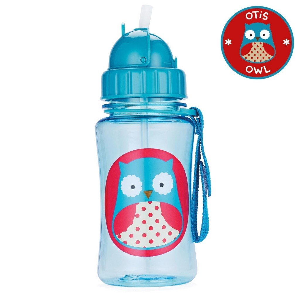 กระติกน้ำชนิดหลอดดูดพร้อมฝาปิด Skip Hop รุ่น Zoo Straw Bottle (Owl)