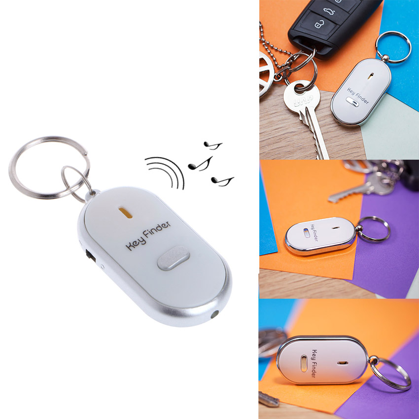 Elit พวงกุญแจกันหาย กันลืม ระบบผิวปาก พร้อมไฟ LED Key Finder