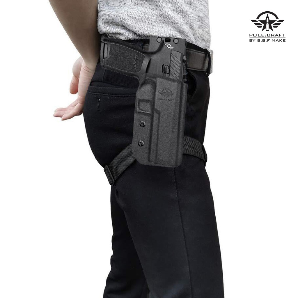 ⫸ ซองพกนอกขวา Sig Sauer_P320 Carry/Full Size + เพลทต่ำ ปรับระดับ BBF Make holster_KYDEX_Right