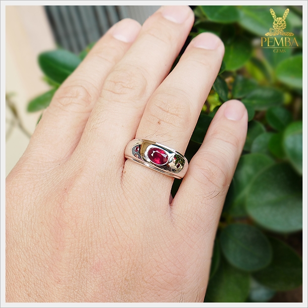 แหวนทับทิมแท้ ราชาแห่งอัญมณี ตัวแทนแห่งความรัก แหวนพลอยแท้