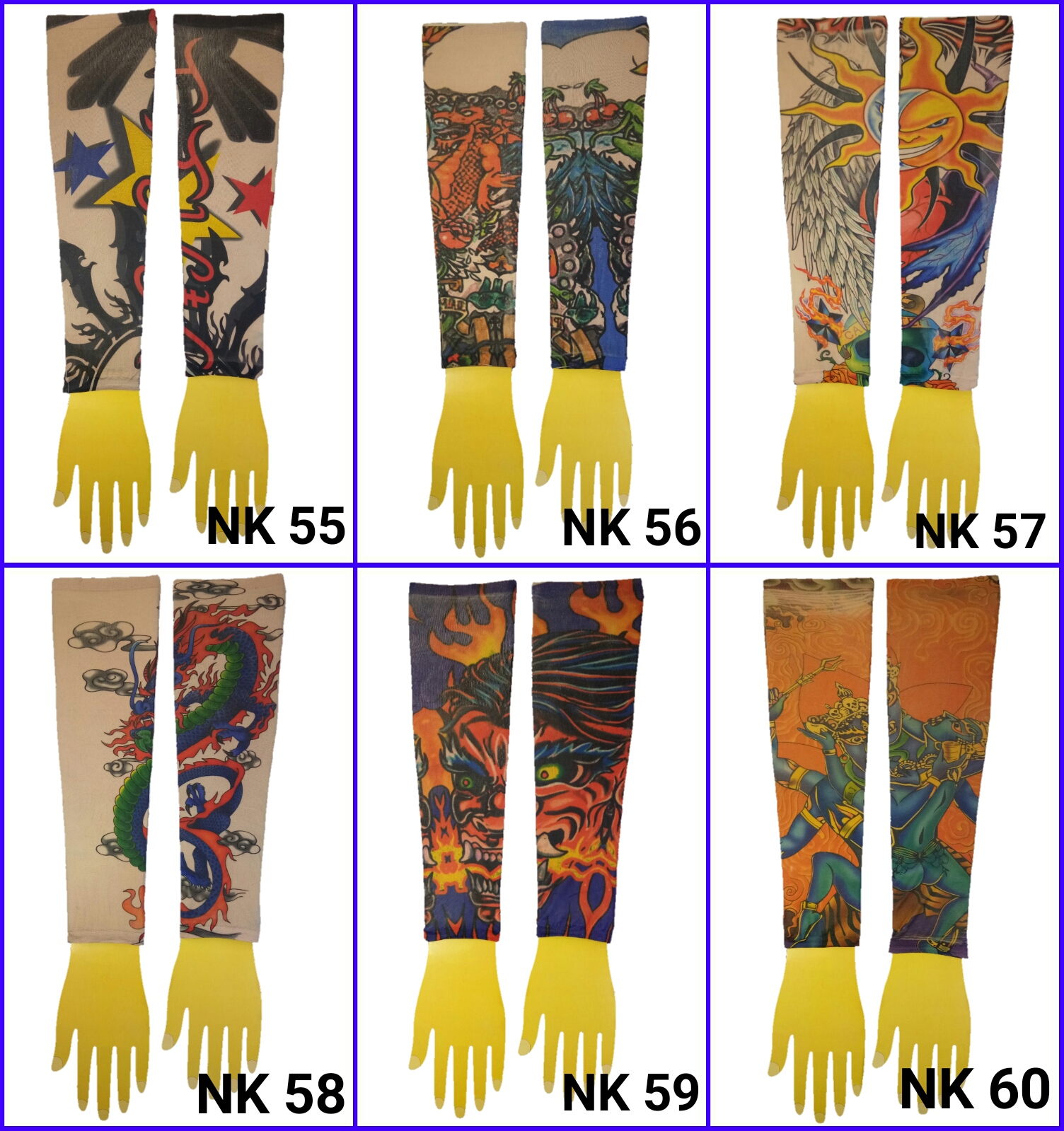 ปลอกแขนลายสัก ปลอกแขนลายแทททู ปลอกแขนมีลาย