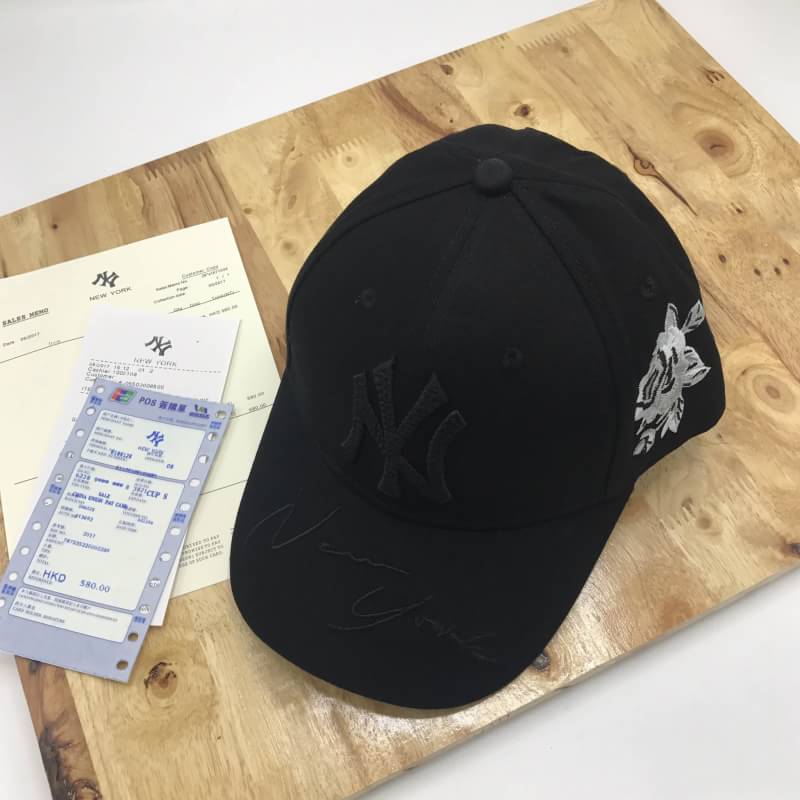 หมวกแก๊ป ny cap พร้อมส่ง สีดำ