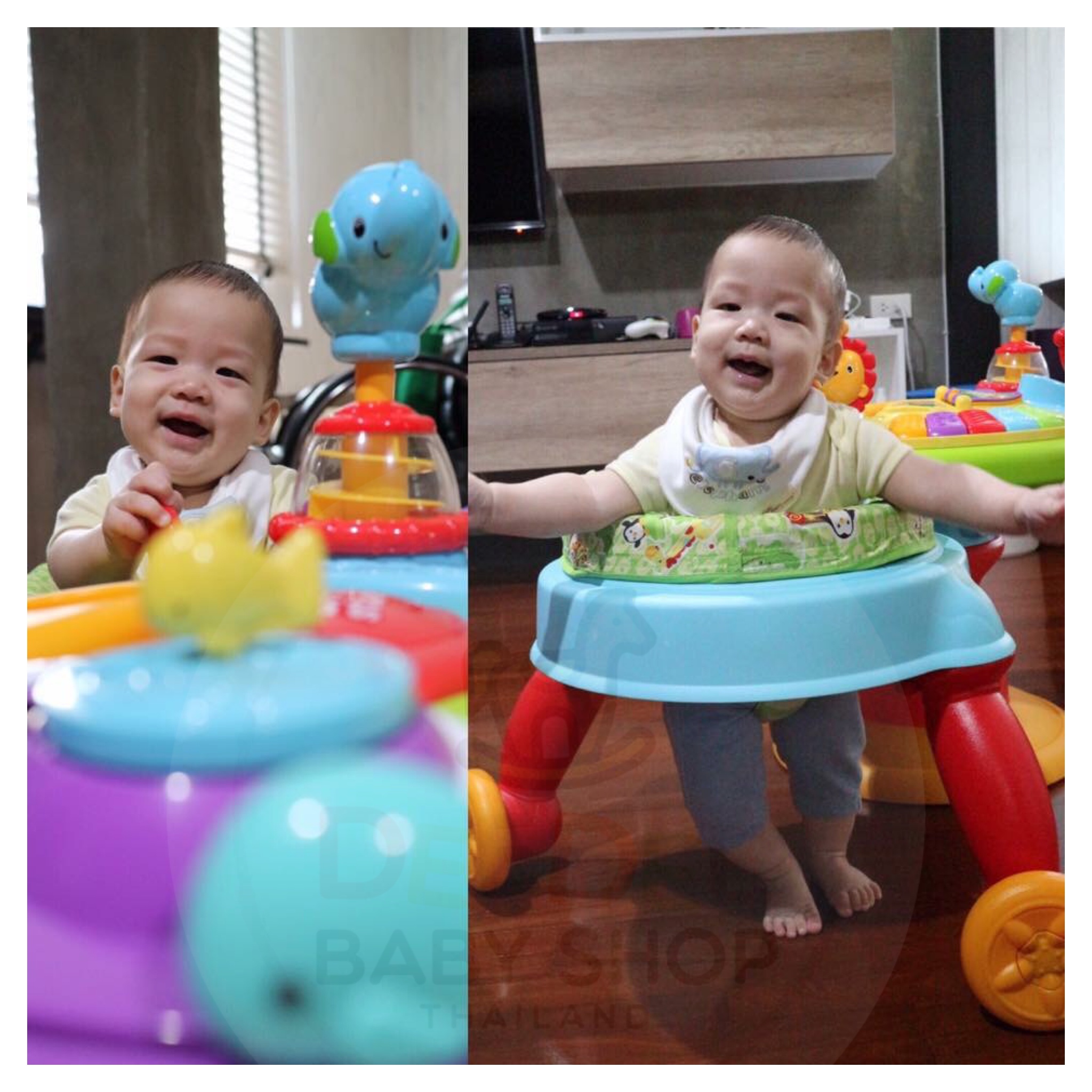 โต๊ะกิจกรรมเสริมพัฒนาการ Bright Starts Around We Go Zippity Zoo 3-in-1 (AWG)