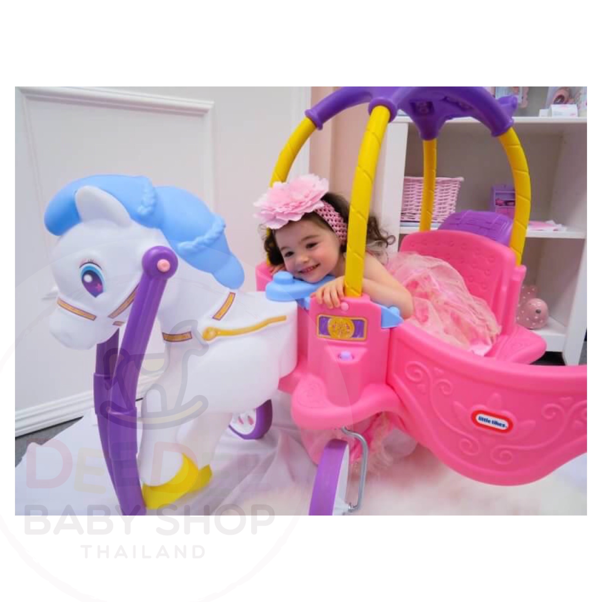 รถม้าสุดคลาสสิคสำหรับเจ้าหญิงตัวน้อย Little Tikes Princess Horse & Carriage