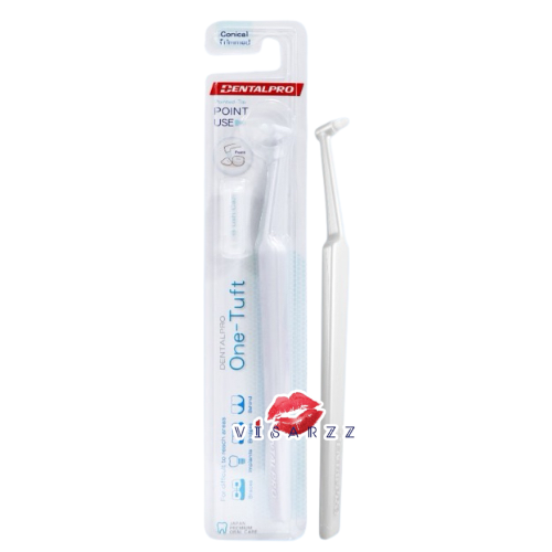(สีขาว) Dentalpro One-Tuft เดนทรัลโปร แปรงกระจุก มีหัวแปรงทำมุมเหมาะสมและแน่น ปลายขนแปรงแหลม สั้นและนุ่มเป็นพิเศษ เหมาะสำหรับทำความสะอาดตามแนวเหงือกและบริเวณที่เข้าถึงยาก