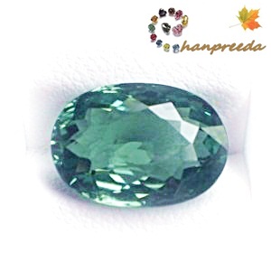 Natural Tourmaline พลอยกรีนทัวมาลีน รูปไข่ หนัก 3.66 กะรัต สีเขียวสวย สีเปิด ไม่ติดดำ ความสะอาดมองตาเปล่าสะอาด 98%-99%ไฟดี เจียระไนสวย