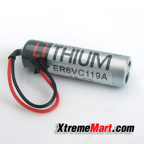 แบตเตอรี่ TOSHIBA ER6VC119A 3.6V 2400 mAh ขั้วดำ Lithium Battery