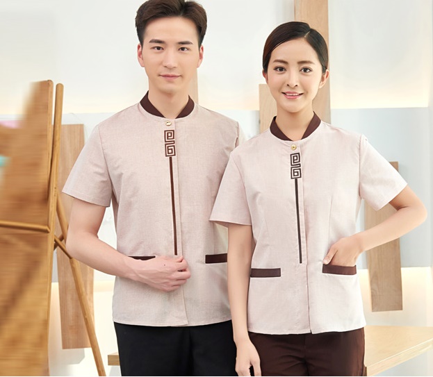 D6203003 เสื้อพนักงานโรงแรม เสื้อแม่บ้าน เสื้อพ่อบ้าน เบลล์ D6203003 สีภาพ L-4XL