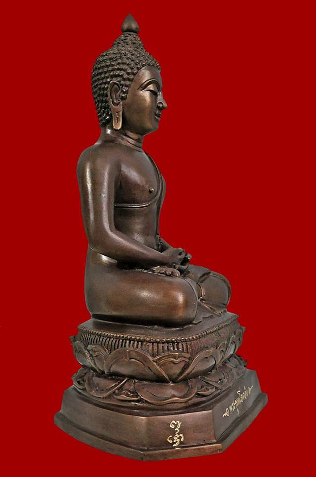 รูปหล่อ พระพุทโธคลัง แม่ชีบุญเรือน วัดอาวุธ (เนื้อโลหะ หน้าตัก 7 นิ้ว) ปี2561 #รับประกันแท้