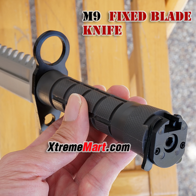 มีดใบตาย M9 (งาน China) มีดติดปลายปืนไรเฟิลตระกูล M16, AR15, M4, G3 และปืนมาตรฐาน NATO รุ่นอื่นๆ