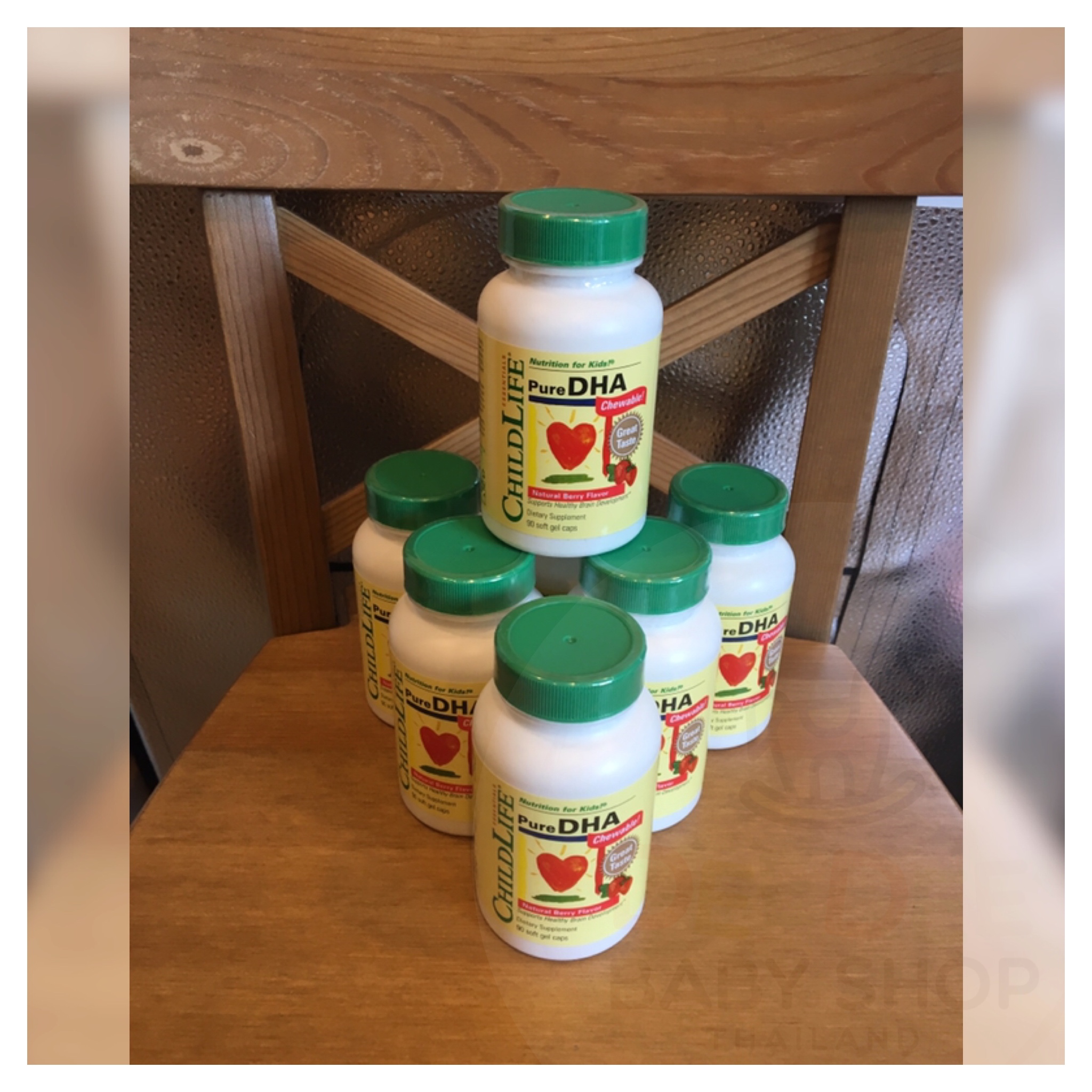 วิตามินบำรุงสมองและระบบประสาทสำหรับเด็ก ChildLife Essentials Pure DHA Chewable - Natural Berry Flavor