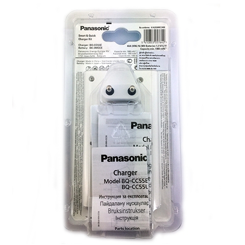 เครื่องชาร์จ Panasonic Eneloop AA, AAA รุ่น K-KJ55MCC40T Quick Charge 1.5hrs แยกชาร์จอิสระพร้อมแบตเตอรี่ชาร์จ AA 1.2V 1900mAh จำนวน 4ก้อน