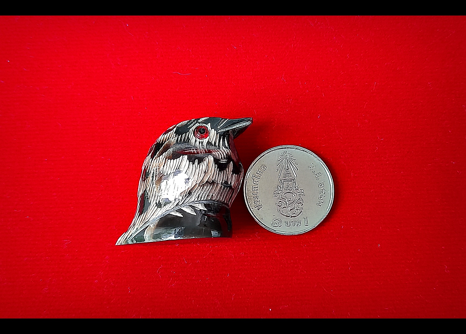 พญานกคุ้ม (แกะสลักจากเขาควายแท้) วัดโฆสิตาราม(วัดบ้านแค) จ.ชัยนาท ปี2556 - #สร้างและปลุกเสกจากวัดโฆสิตาราม #รับประกันแท้