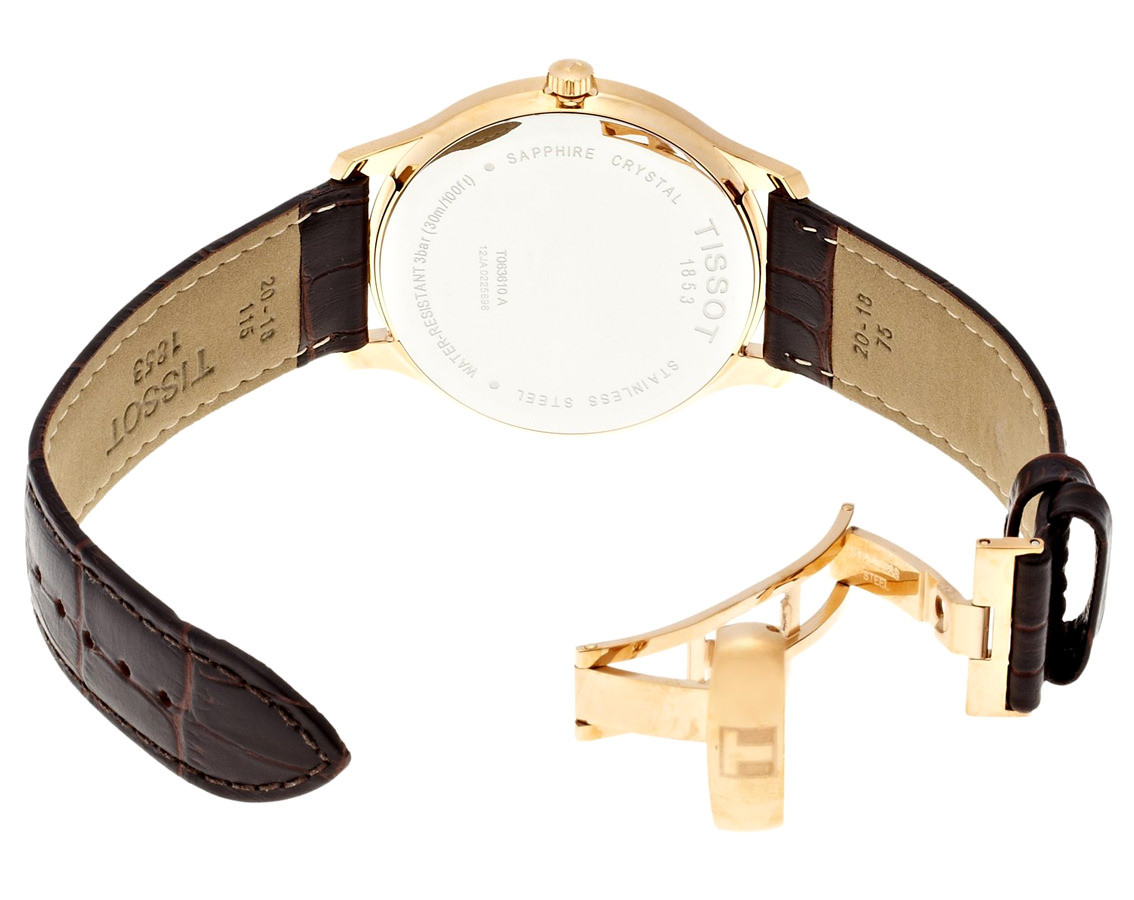 Tissot Men's Quartz Watch with White Dial Analogue Display - T063.610.36.037.00