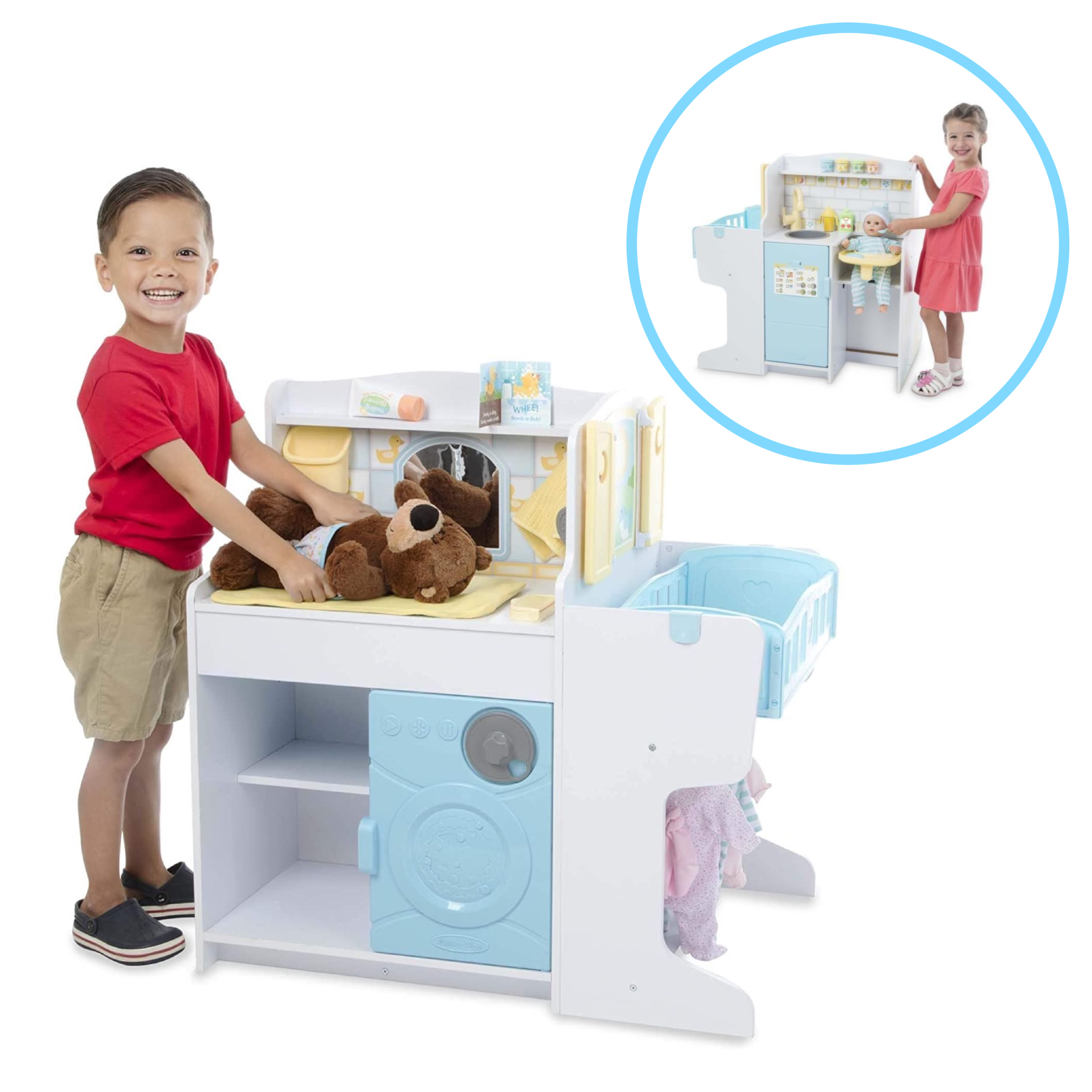 ชุดอุปกรณ์ดูแลเบบี๋จำลอง Melissa & Doug Mine to Love Baby Care Activity Center