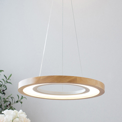 โคมไฟรางไม้ - กลม