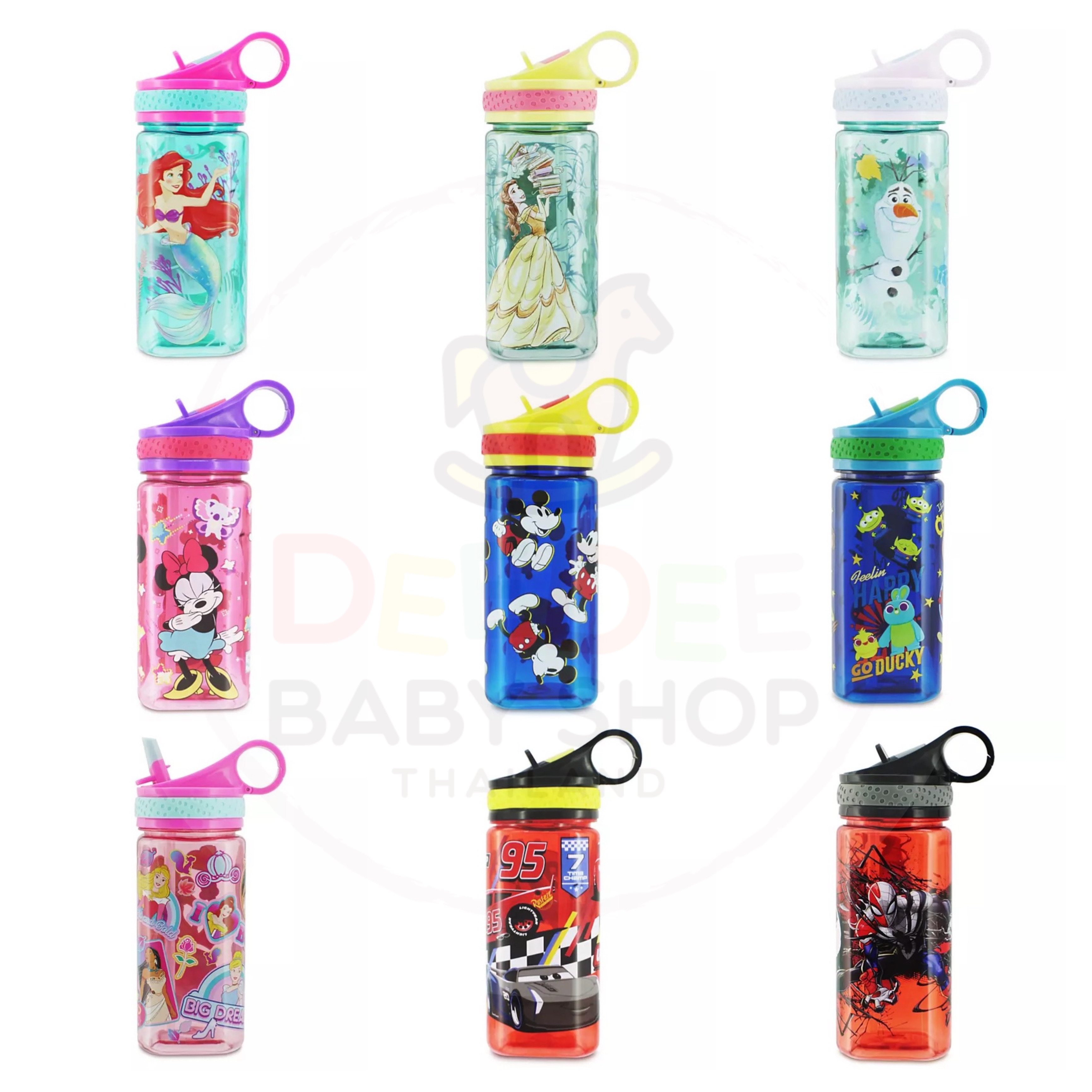 กระติกน้ำแบบหลอดดื่มสำหรับเด็ก Disney Princess Water Bottle with Built-In Straw (2020)