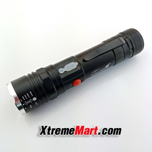 ไฟฉายซูม T6-26 / JX-409 COB 1000Lumens 4 โหมด มีแม่เหล็กด้านท้าย Front & Side Lights Zoomable Tactical LED Flashlight
